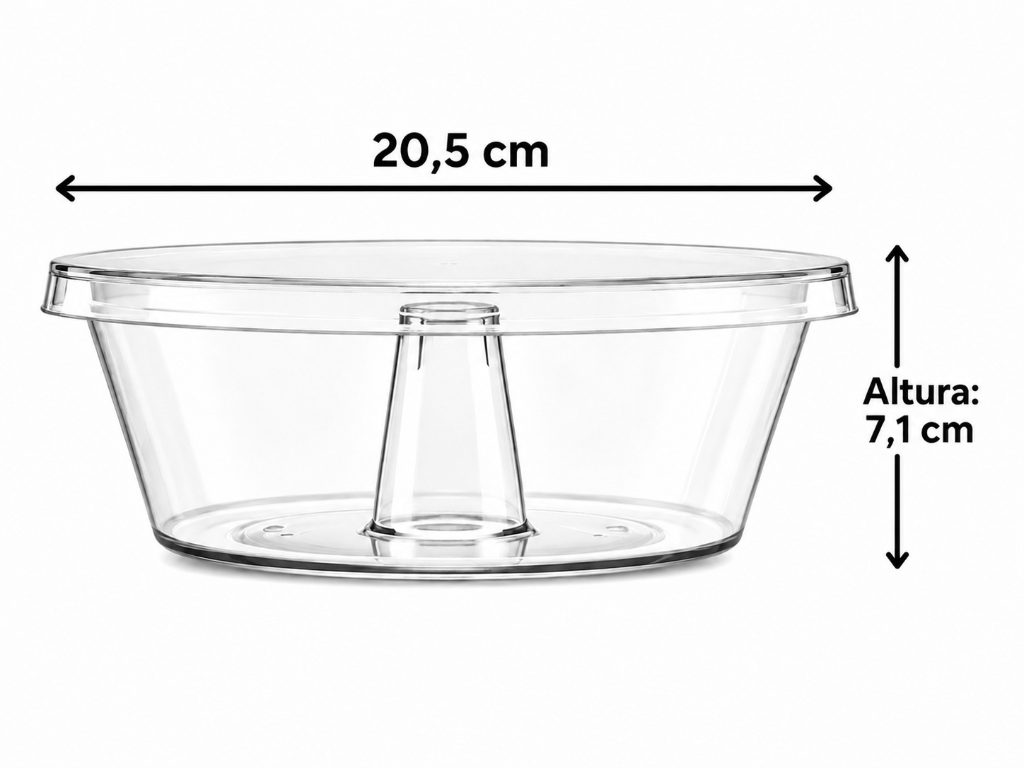 Vasilha 1100 ml, 20,5 cm de diâmetro
