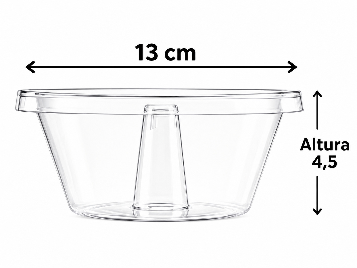 Vasilha 250 ml, 13 cm de diâmetro
