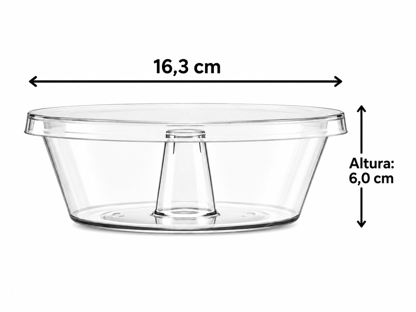 Vasilha 500 ml, 16,3 cm de diâmetro
