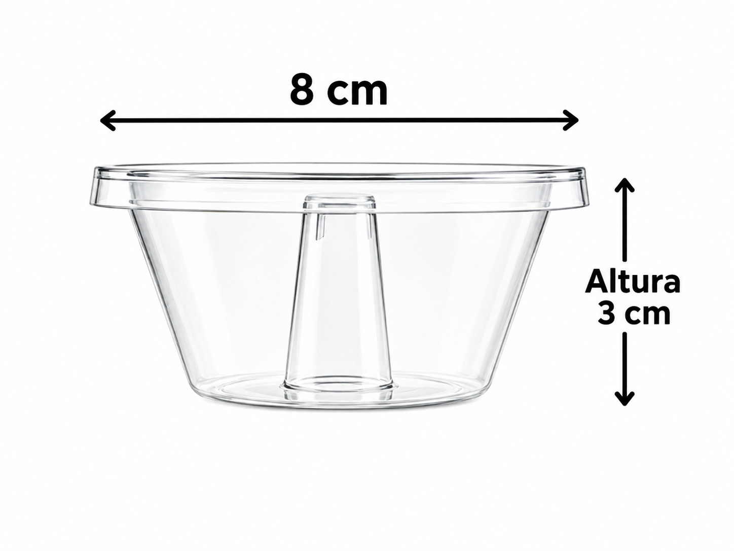 Vasilha 80 ml, 8 cm de diâmetro